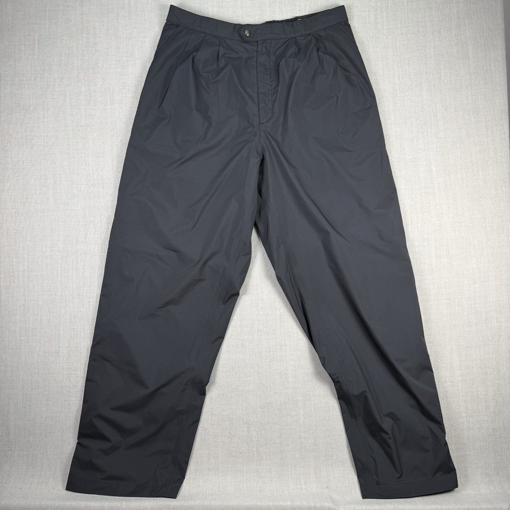Footjoy Dryjoy Pants Men's Size Large Golf Full Zip Snap Stretch Water Resistant